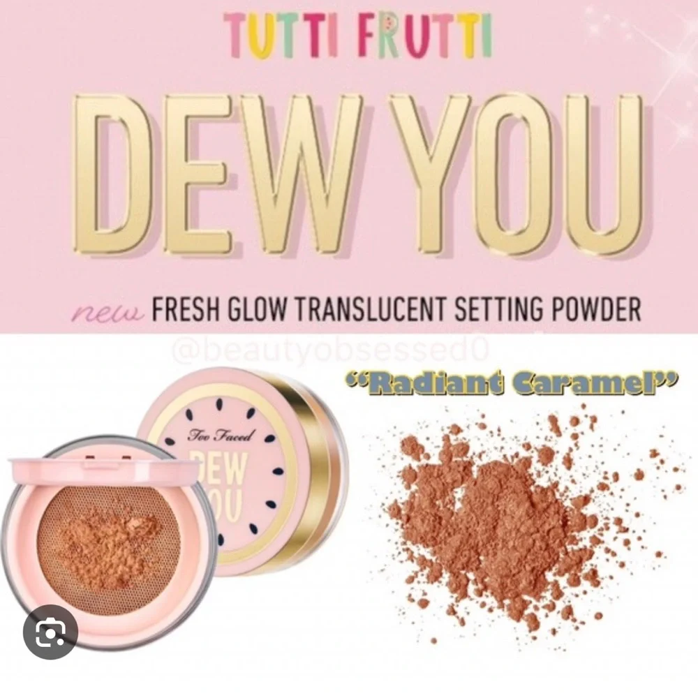 💕🌙Too Faced Dew You Radiant Caramel Setting Powder